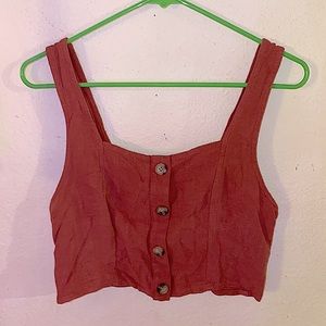 Aeropostale button down crop top